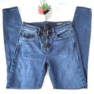 BlankNYC Skinny Classique Womens Jeans Size 26 Lace Up Tie Closure 18Q-1666